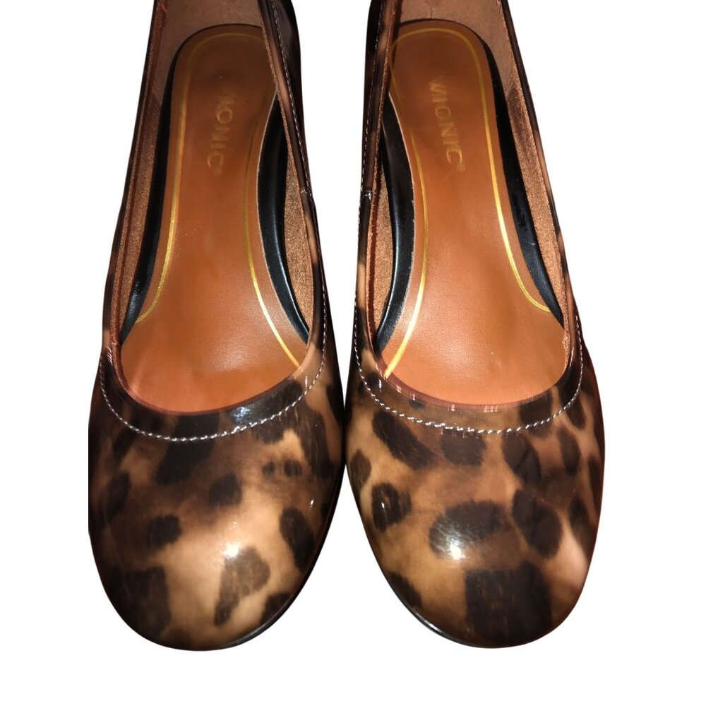 Leopard Print Block Heel Pumps By Vionic - Womens… - image 5